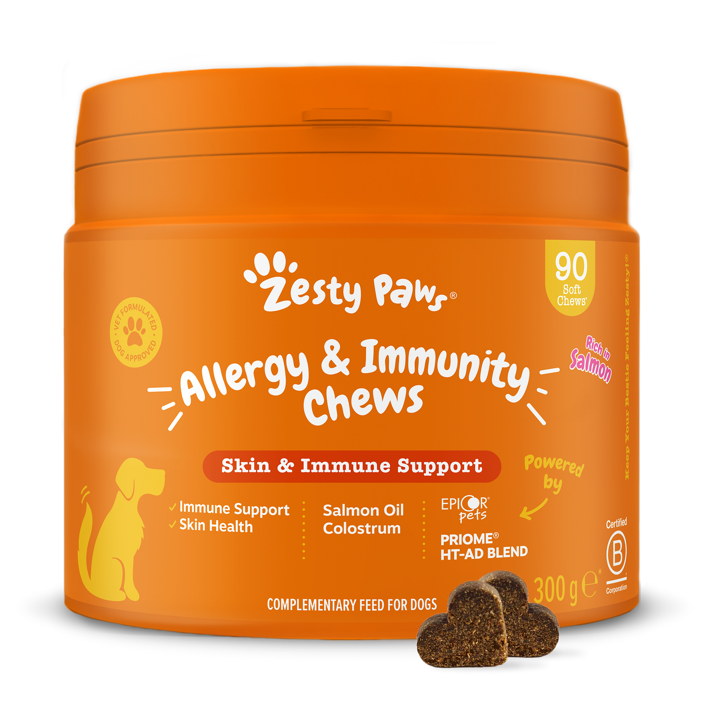 Zesty Paws Allergy & Immunity Chews - Salmon - 90 Chews