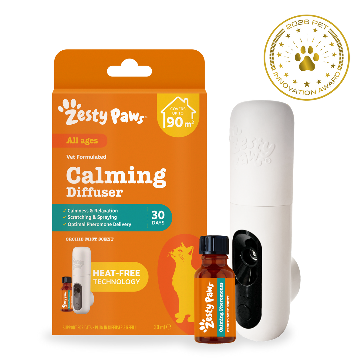 Zesty Paws Cat Calming Diffuser Starter Kit
