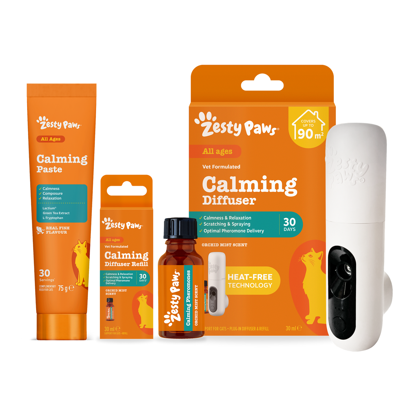 Zesty Paws Cat Calming Trio