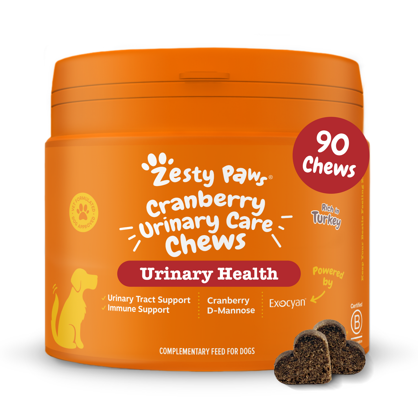 Zesty Paws Cranberry Urinary Chews