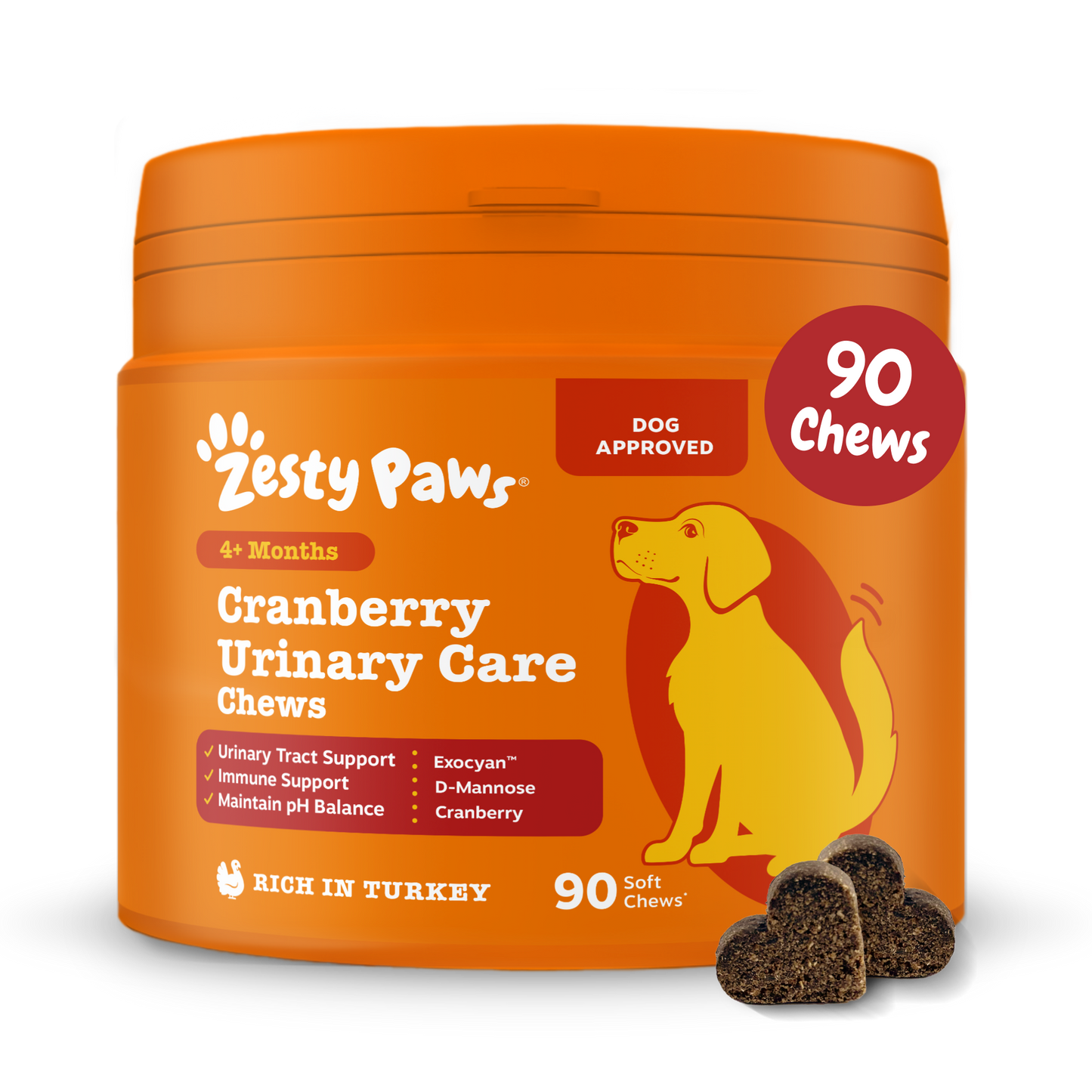 Zesty Paws Cranberry Urinary Chews