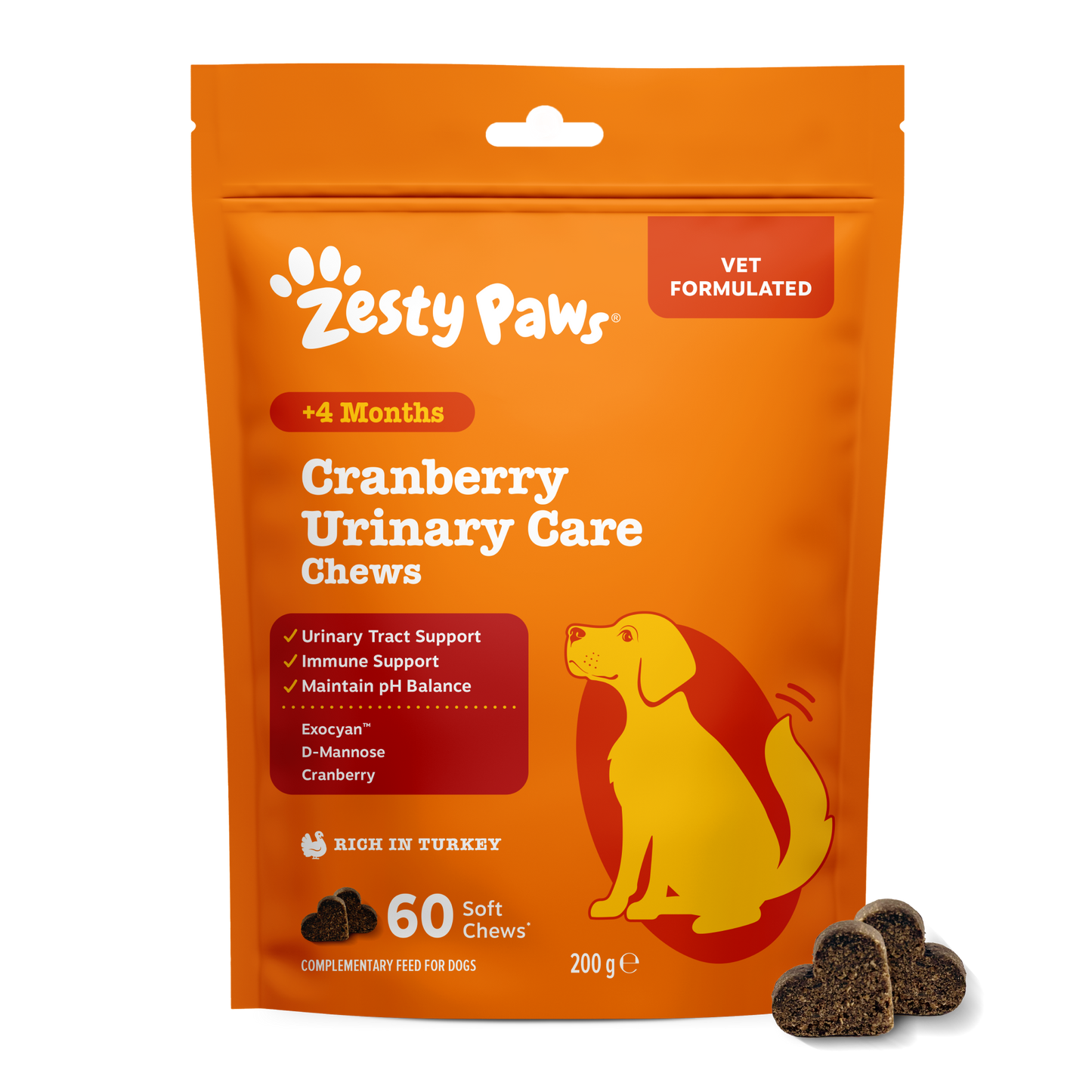 Zesty Paws Cranberry Urinary Chews