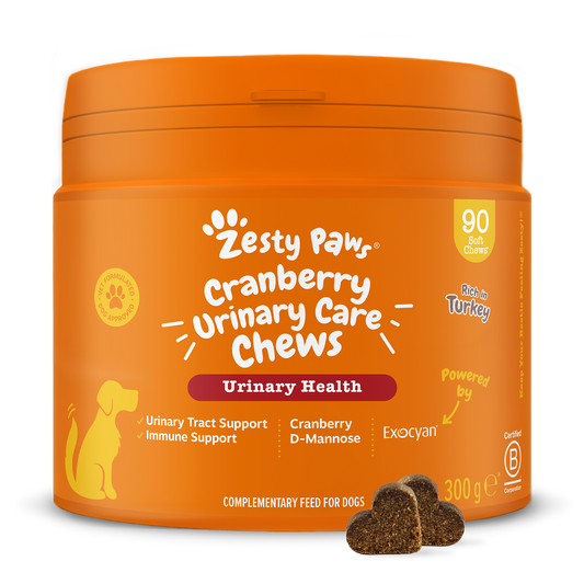 Zesty Paws Cranberry Urinary Chews - Turkey - 90 Chews