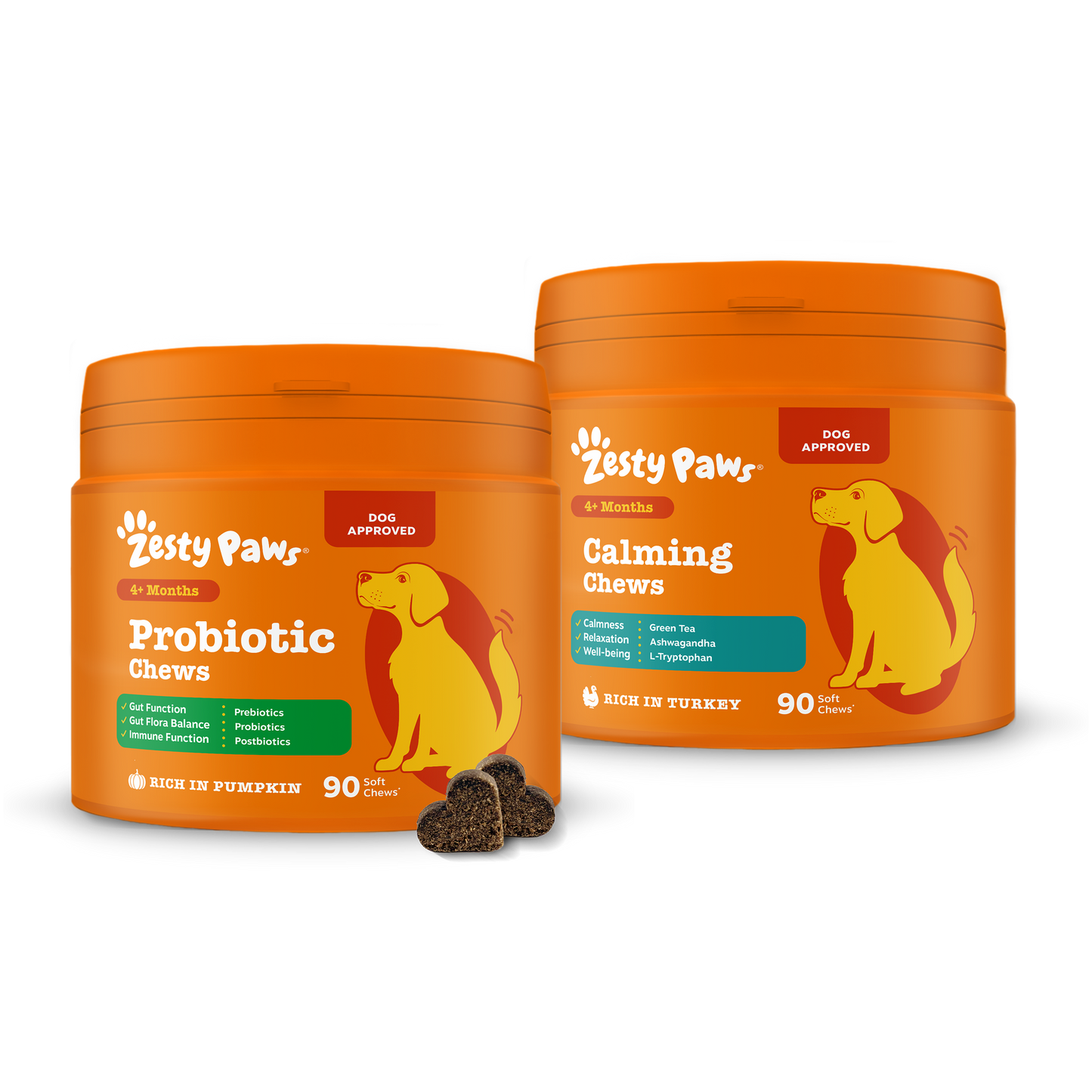 Zesty Paws Dog Digestive & Calming Duo
