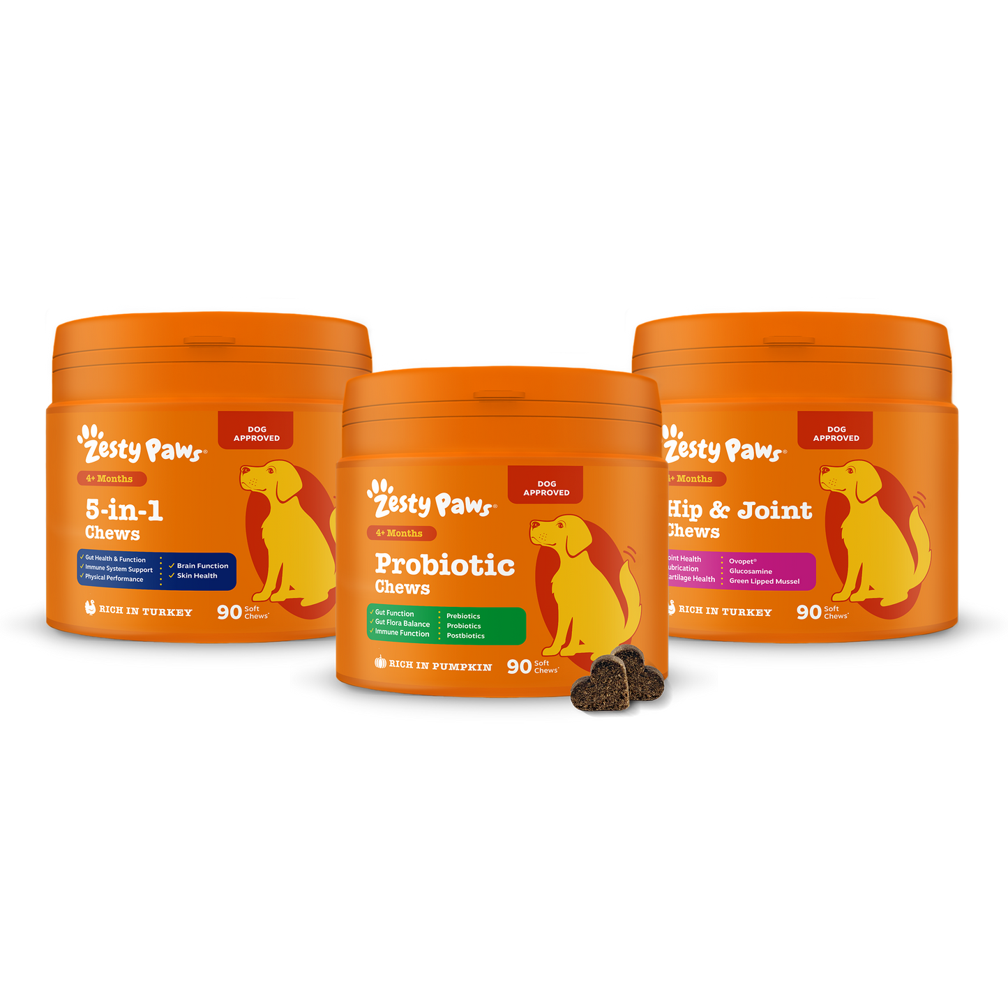 Zesty Paws Dog Wellness Trio