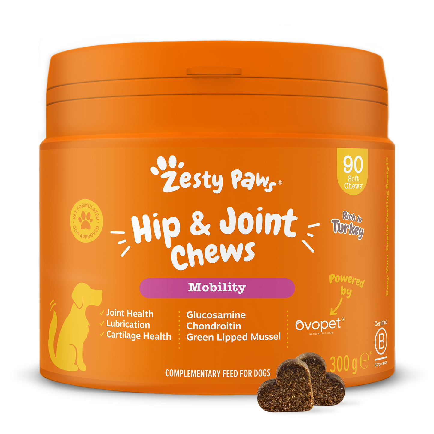 Zesty Paws Hip & Joint Chews - Turkey - 90 Chews