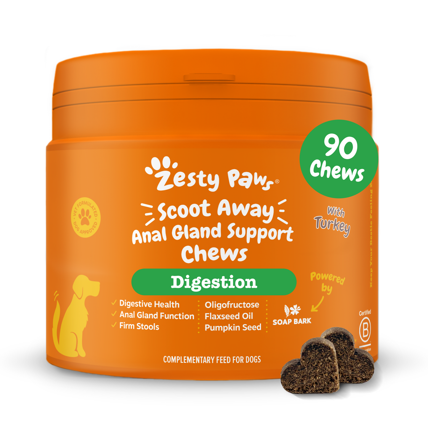Zesty Paws Scoot Away Anal Gland Support Chews
