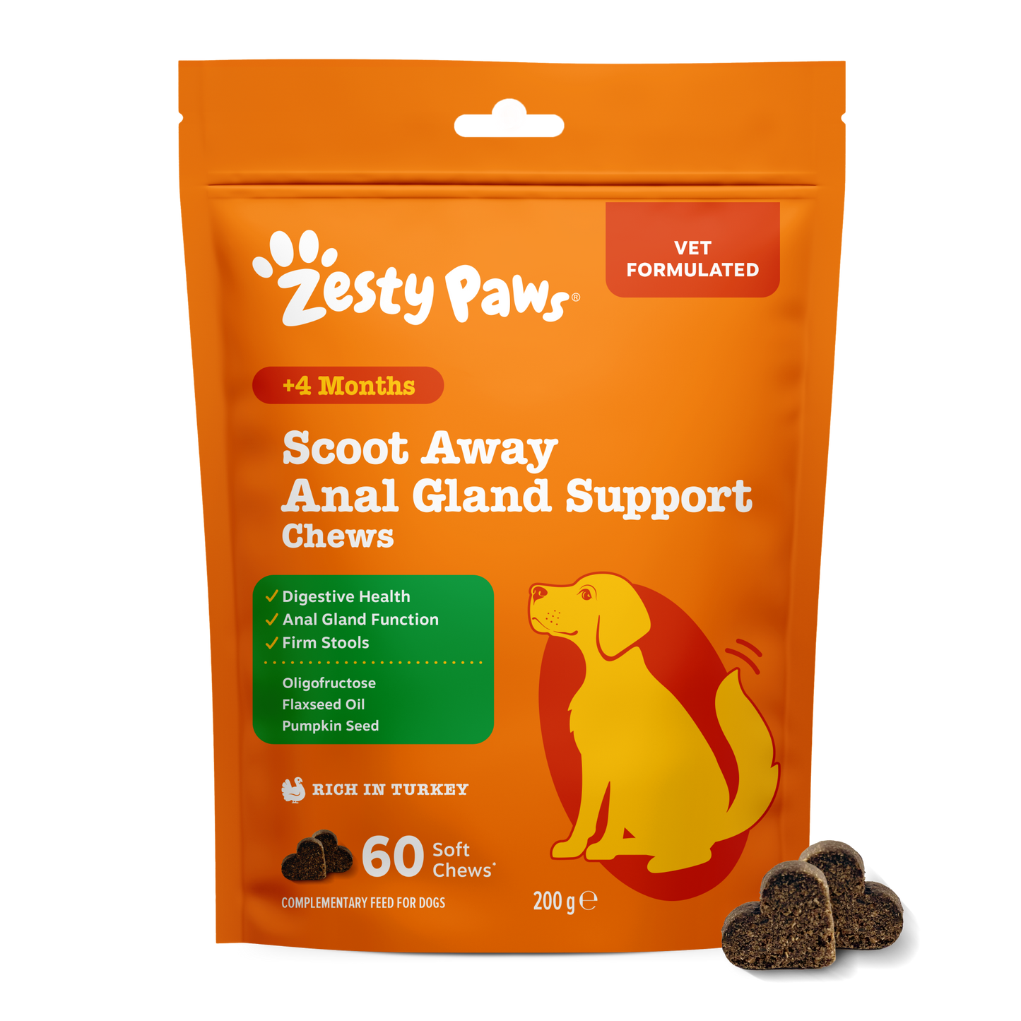 Zesty Paws Scoot Away Anal Gland Support Chews