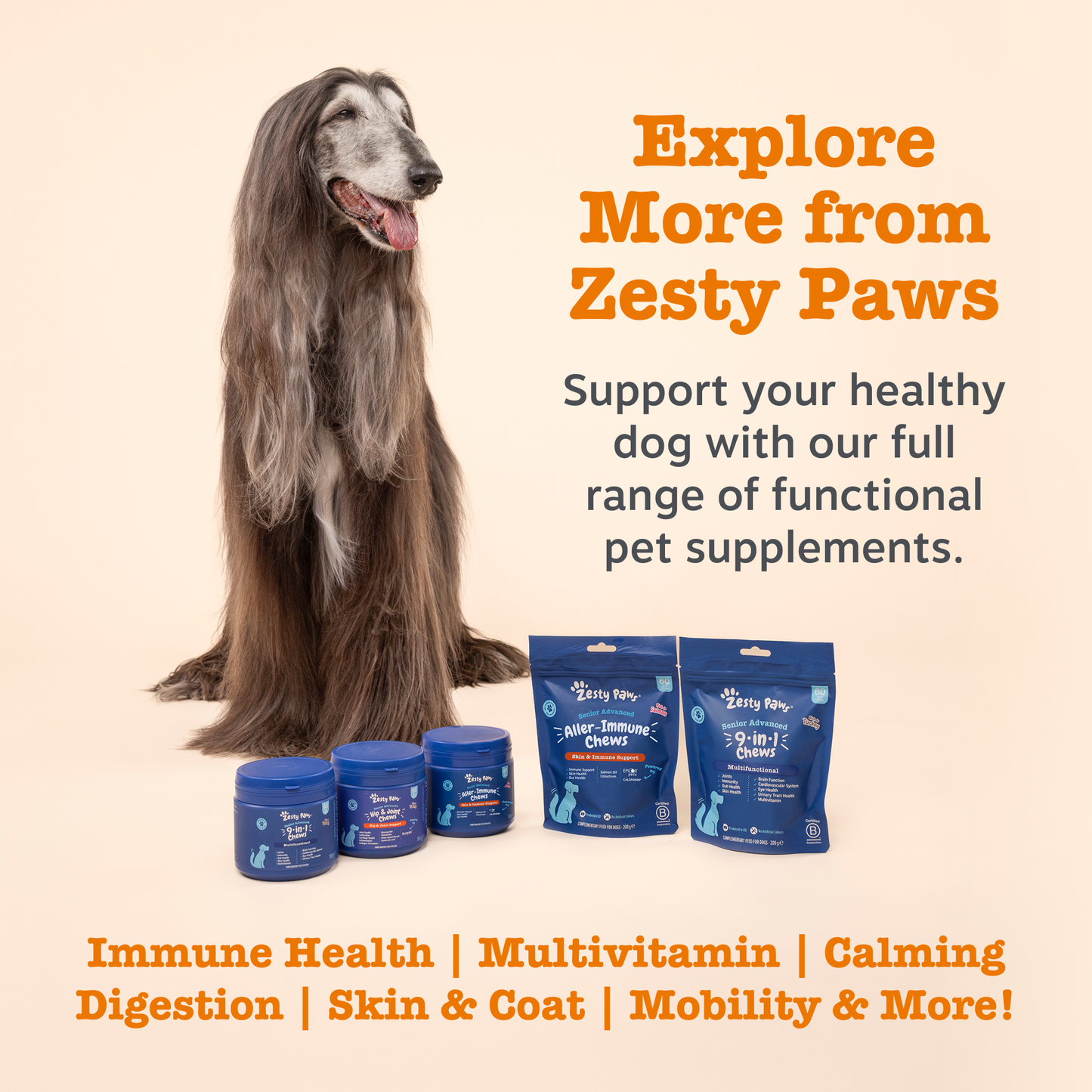 Zesty Paws Senior Advanced Aller-Immune Chews