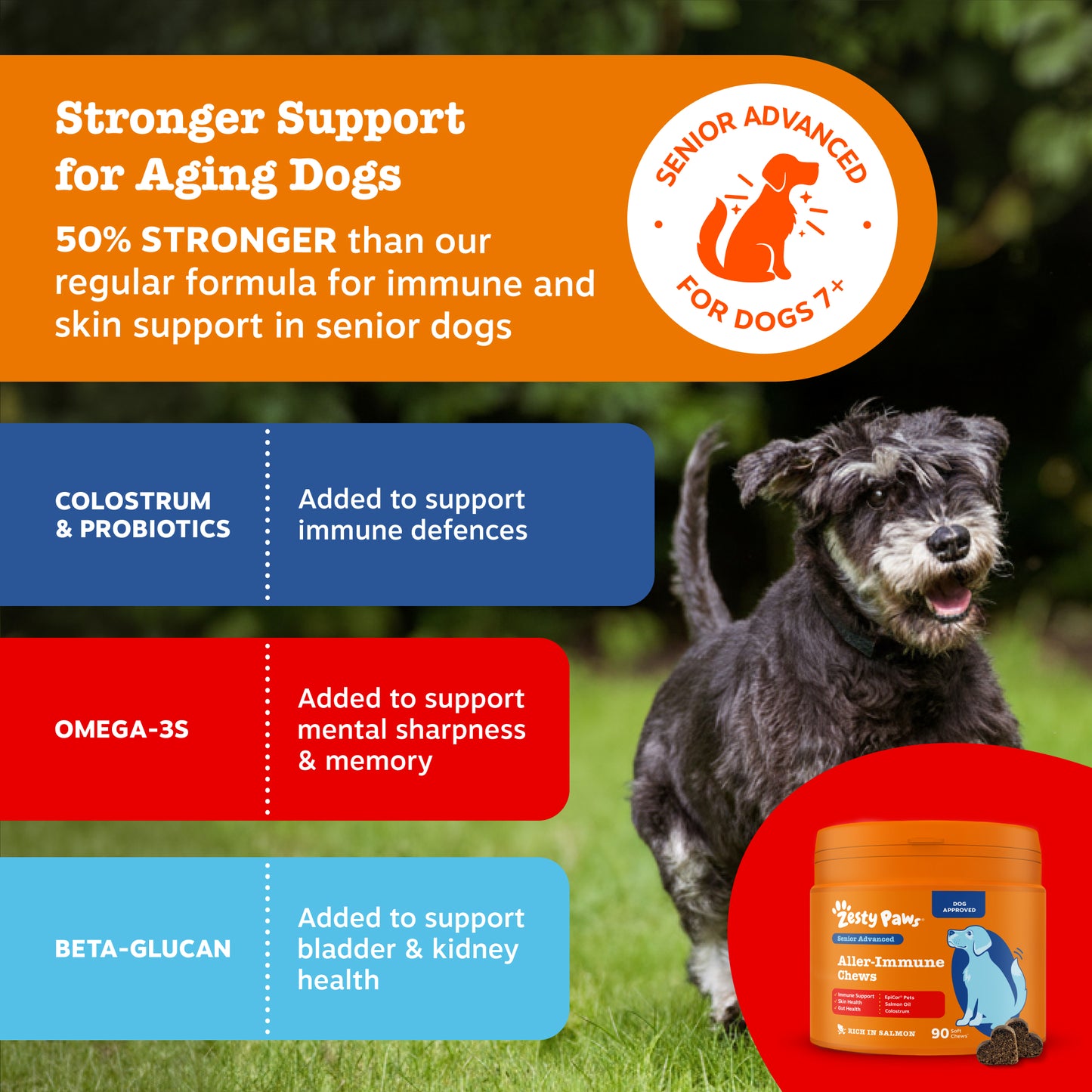Zesty Paws Senior Advanced Aller-Immune Chews