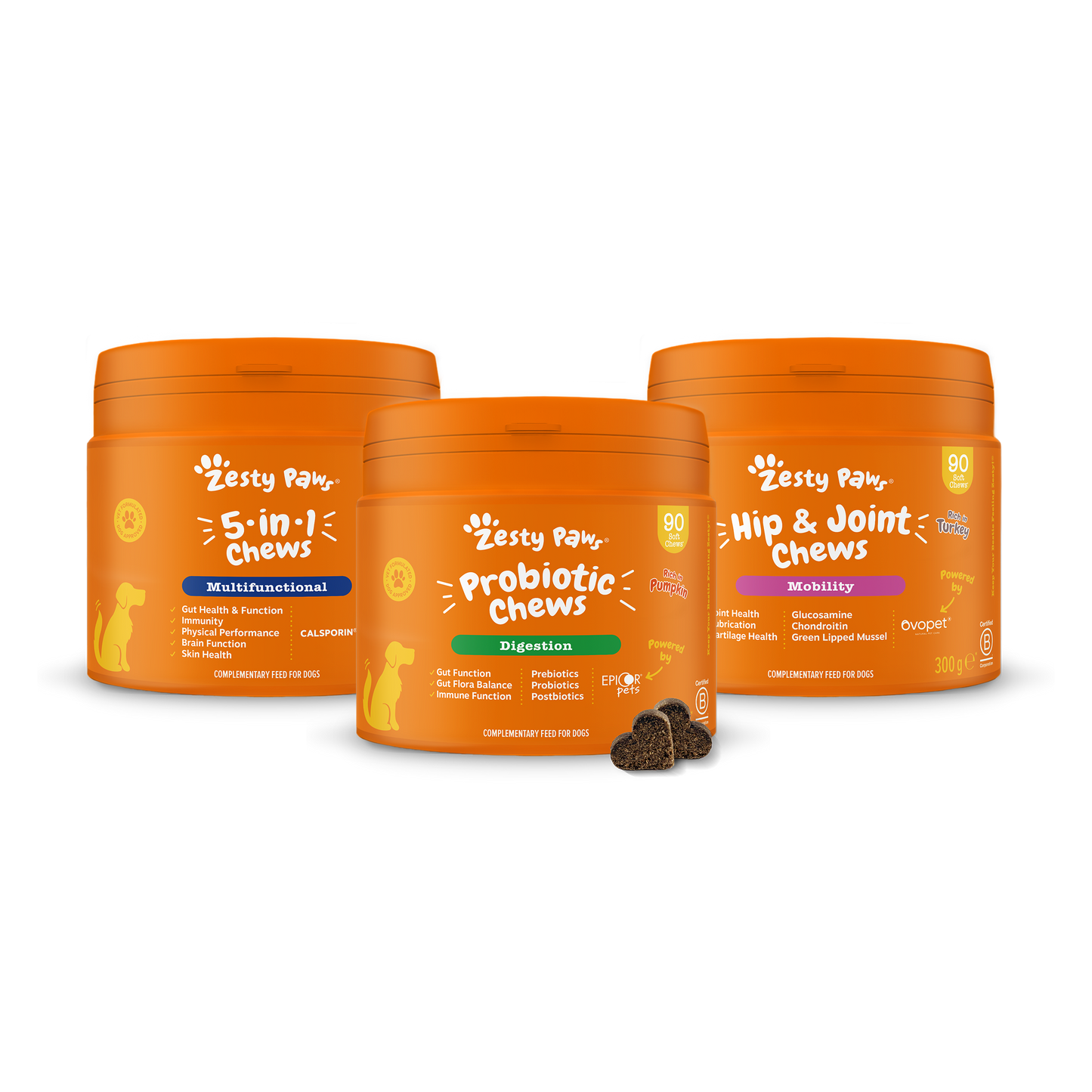 Zesty Paws UK Complete Dog Wellness Trio
